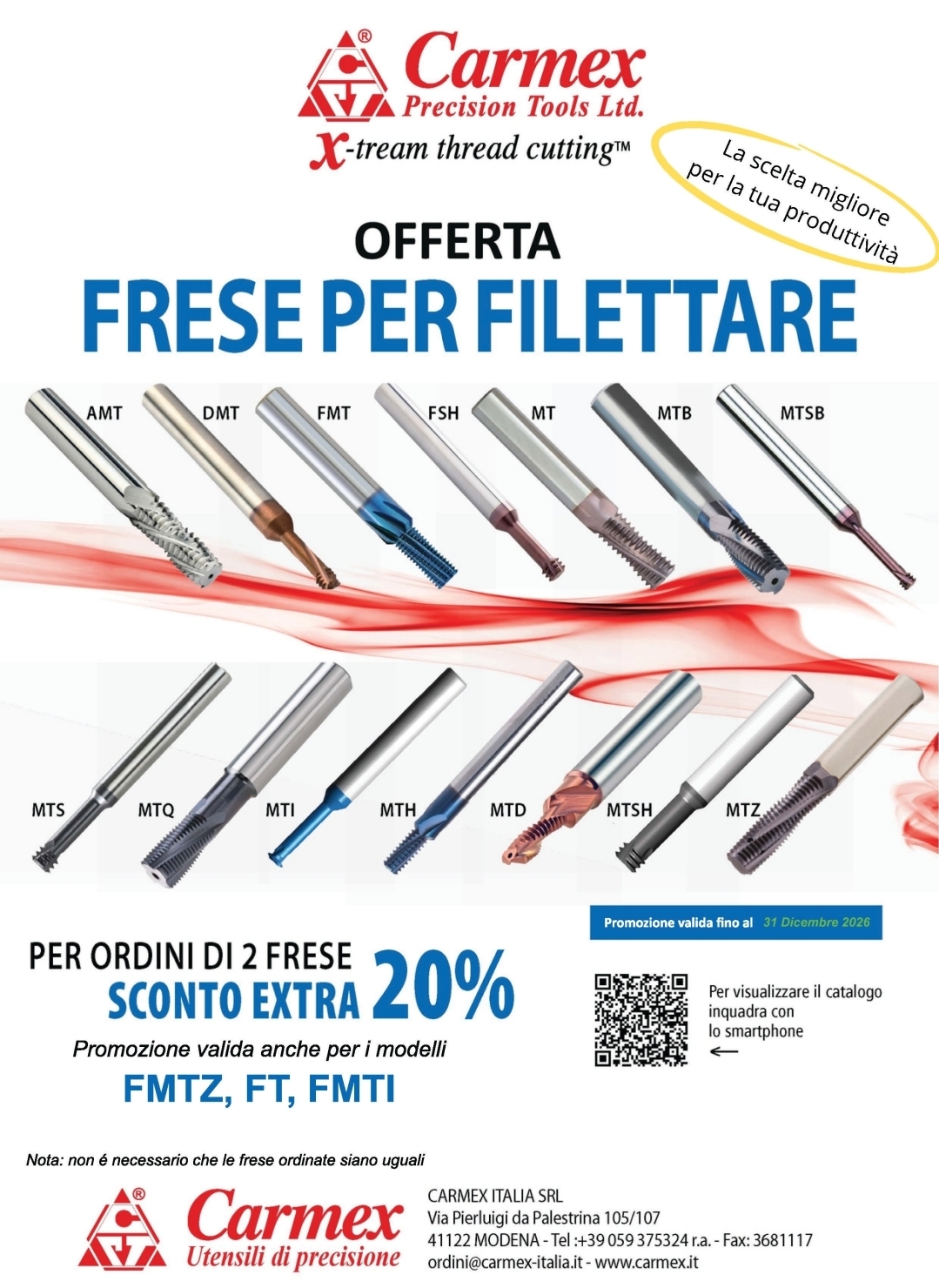 Frese a filettare